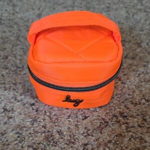 lug Neon Orange Quilted Mini Travel Jewelry Case